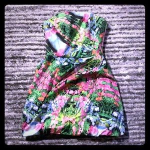 Pink Floral ZARA dress 🌸